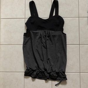 Lululemon black and grey tank top